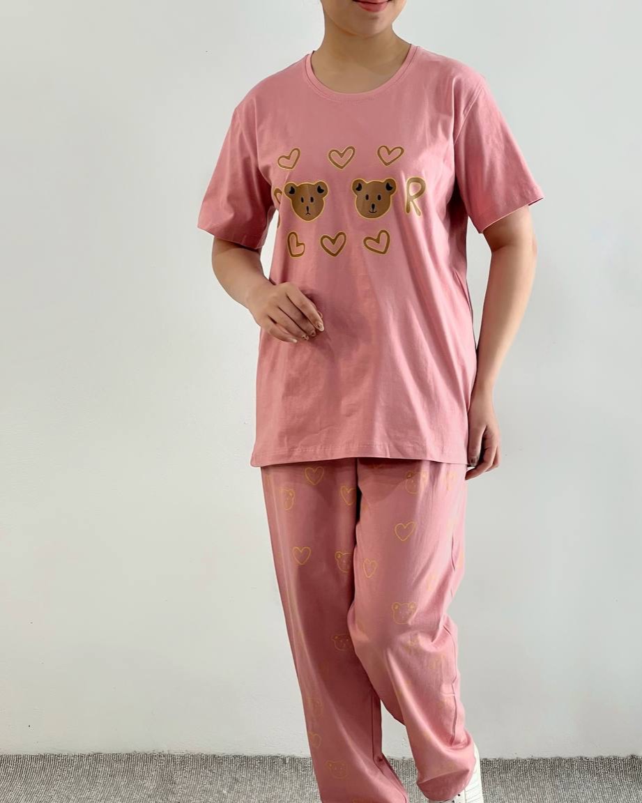 ست تیشرت و شلوار راحتی 6 رنگ کد 4768