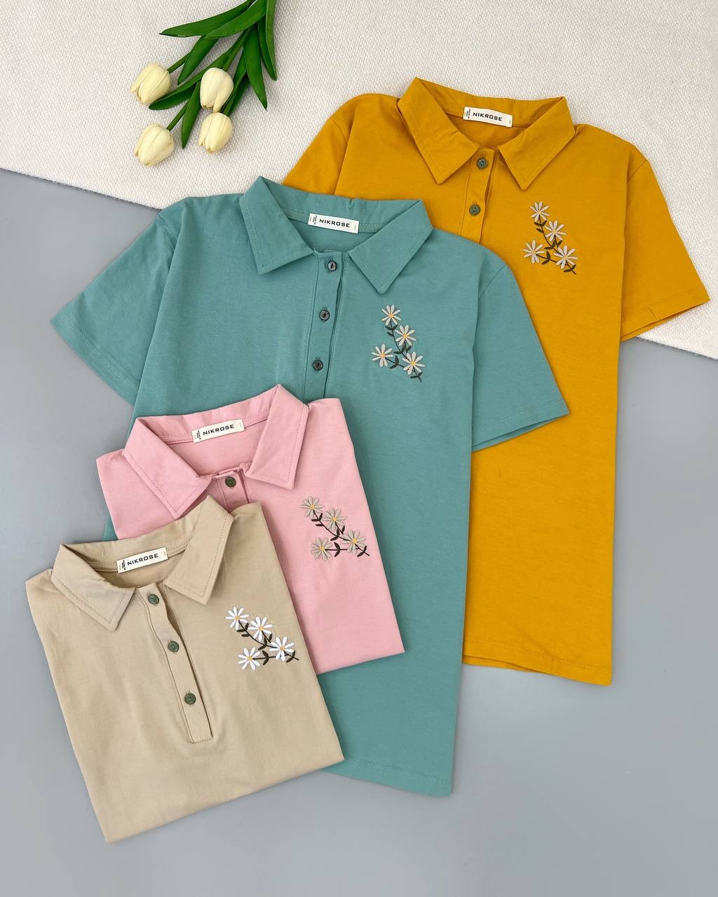 پولوشرت گلدوزی مدل 2 کد 4769