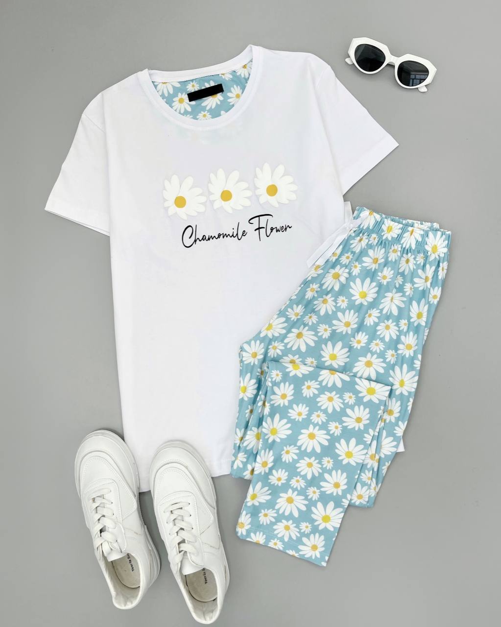 ست تیشرت و شلوار دو طرح کد 4771