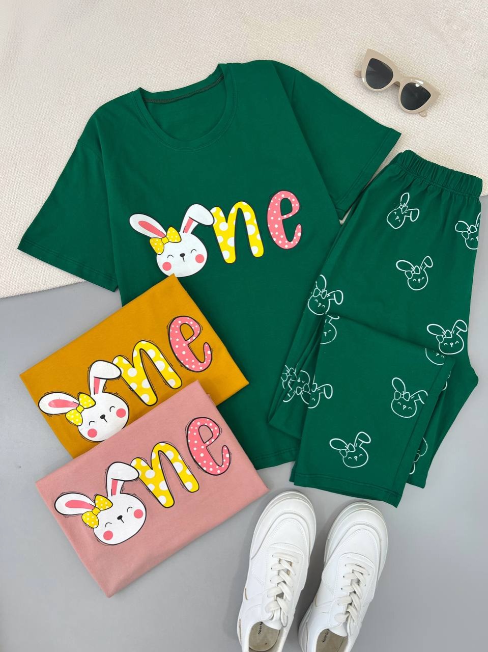 ست تیشرت و شلوار one کد 4772