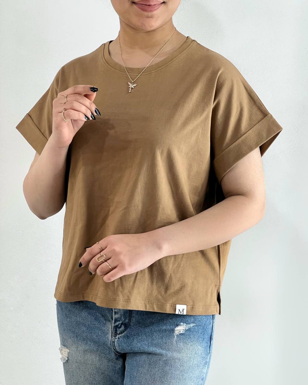 تیشرت آستین کیمونو پنبه کد 4776