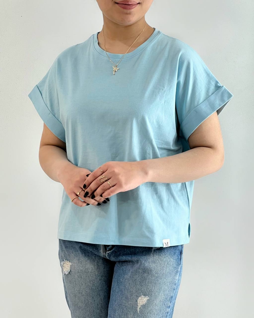 تیشرت آستین کیمونو پنبه کد 4776