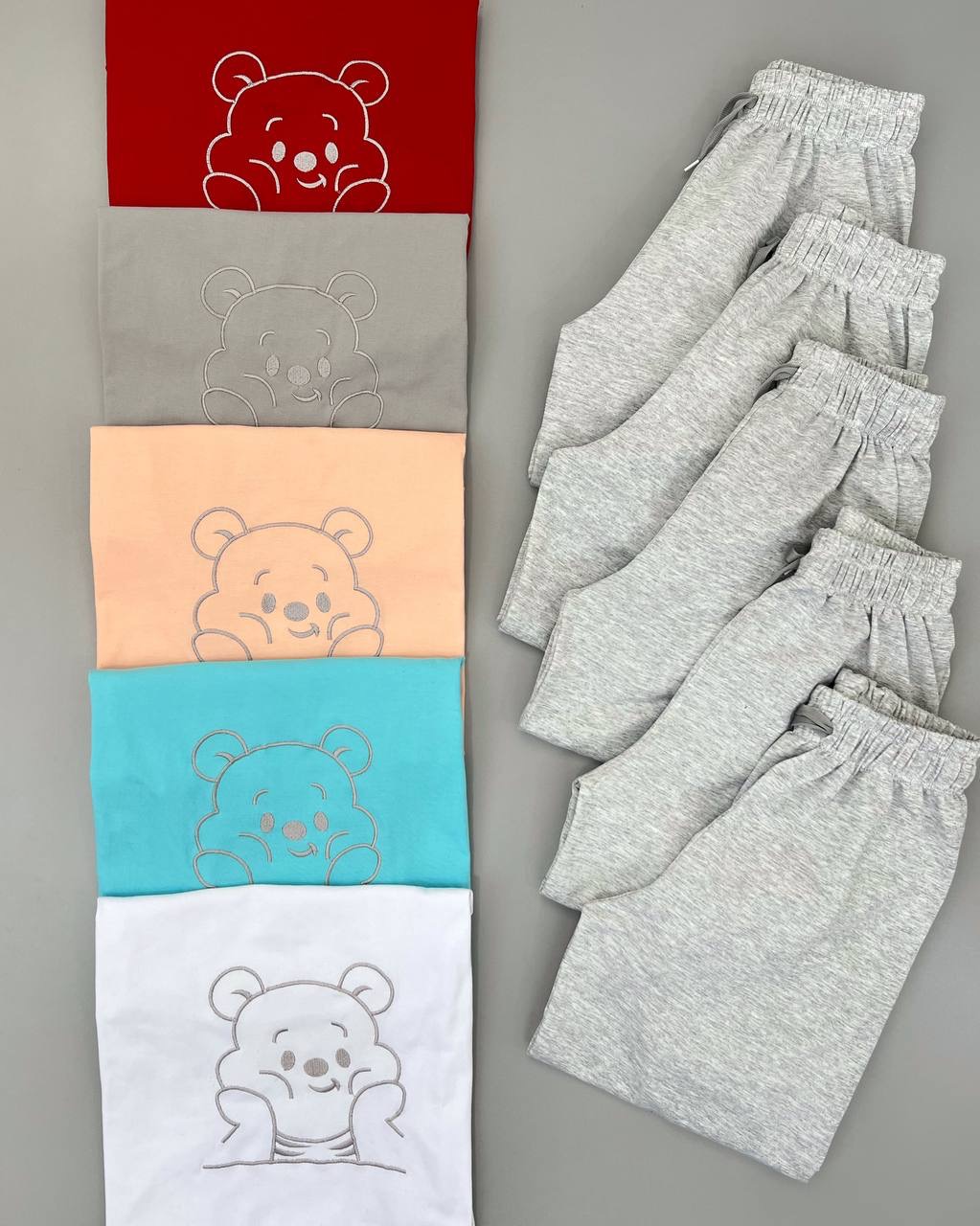 ست تیشرت و شلوار راحتی کد 4700