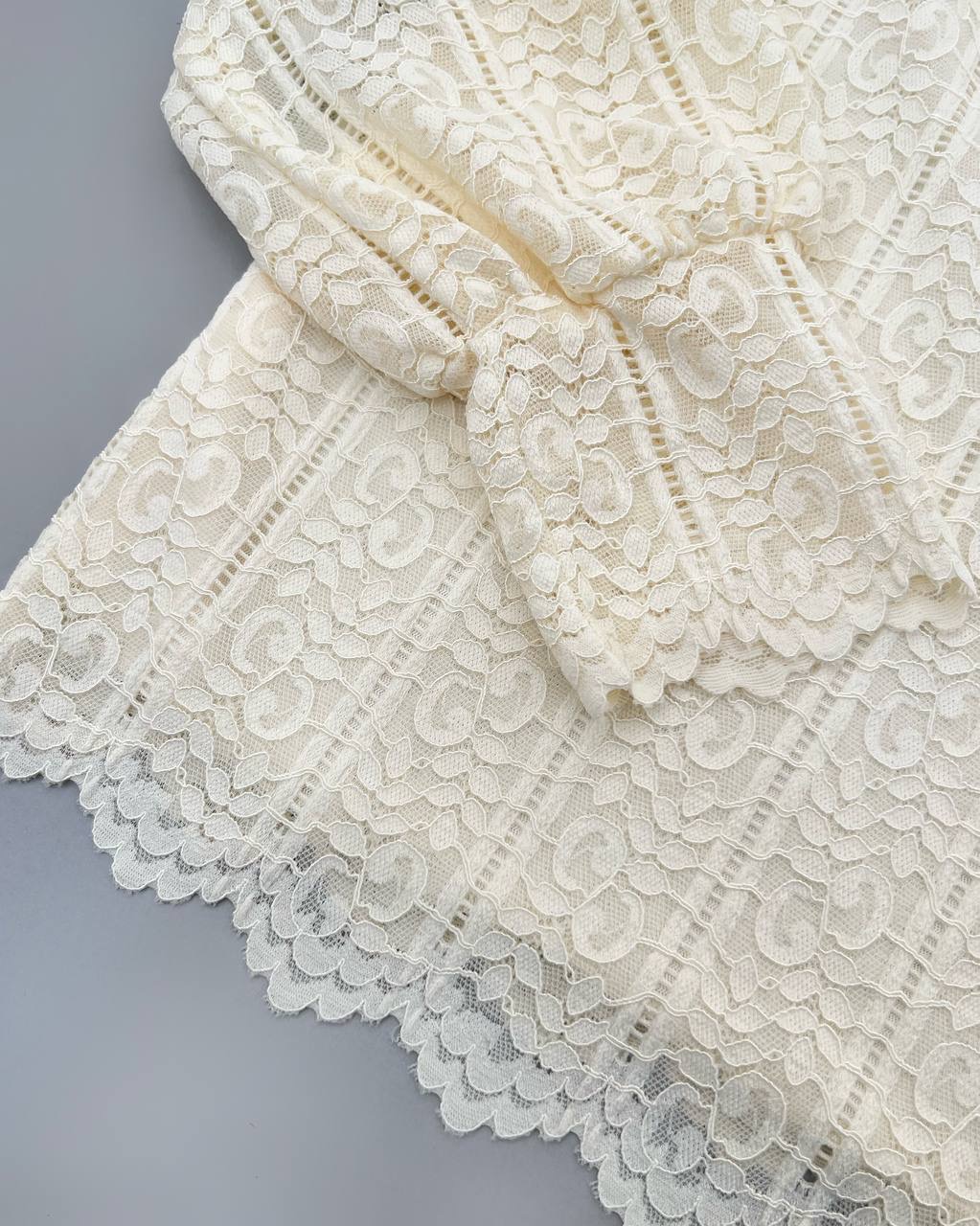 شومیز تمام گیپور آستردار کد4780