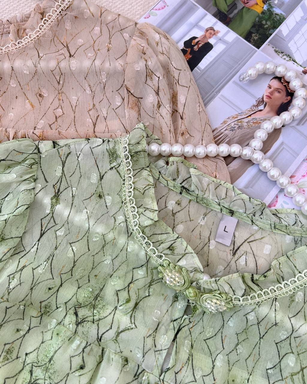 شومیز حریر آستردار کد 4787