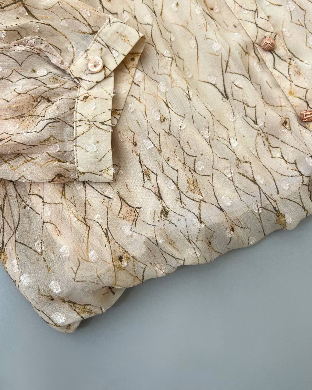 شومیز حریر آستردار کد 4787