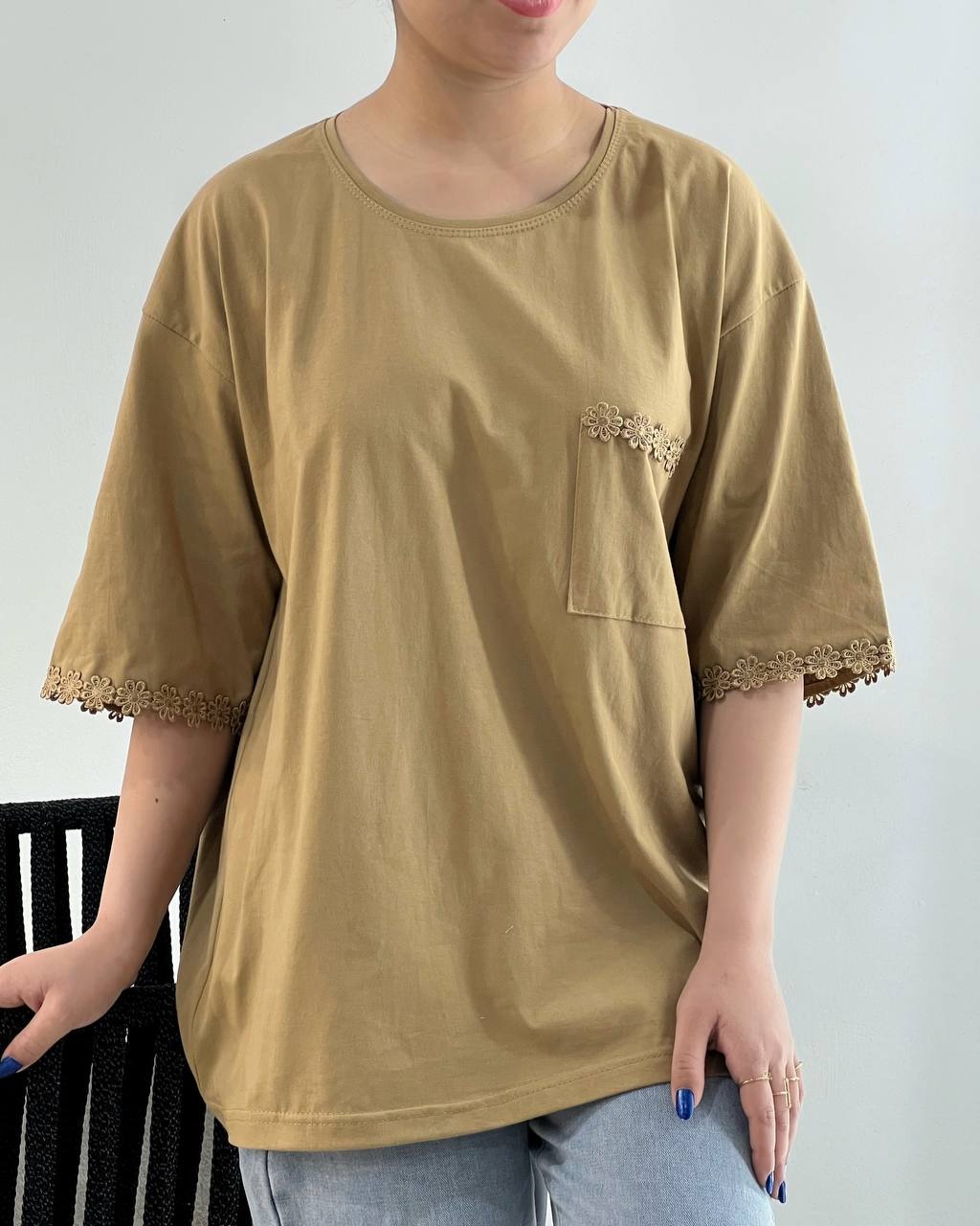 تیشرت لانگ شکوفه کد 4789