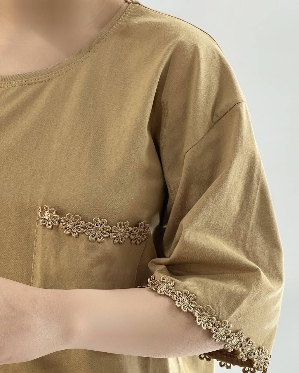 تیشرت لانگ شکوفه کد 4789