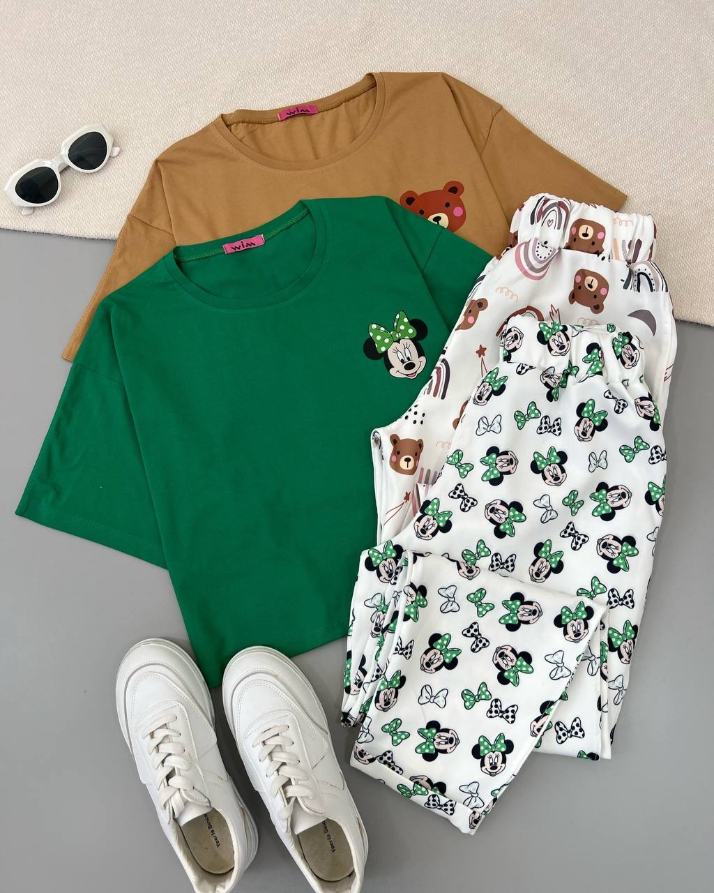 ست کراپ و شلوار کد 4796