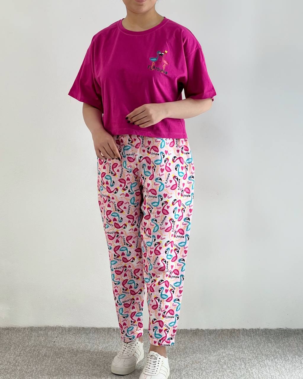 ست کراپ و شلوار کد 4796