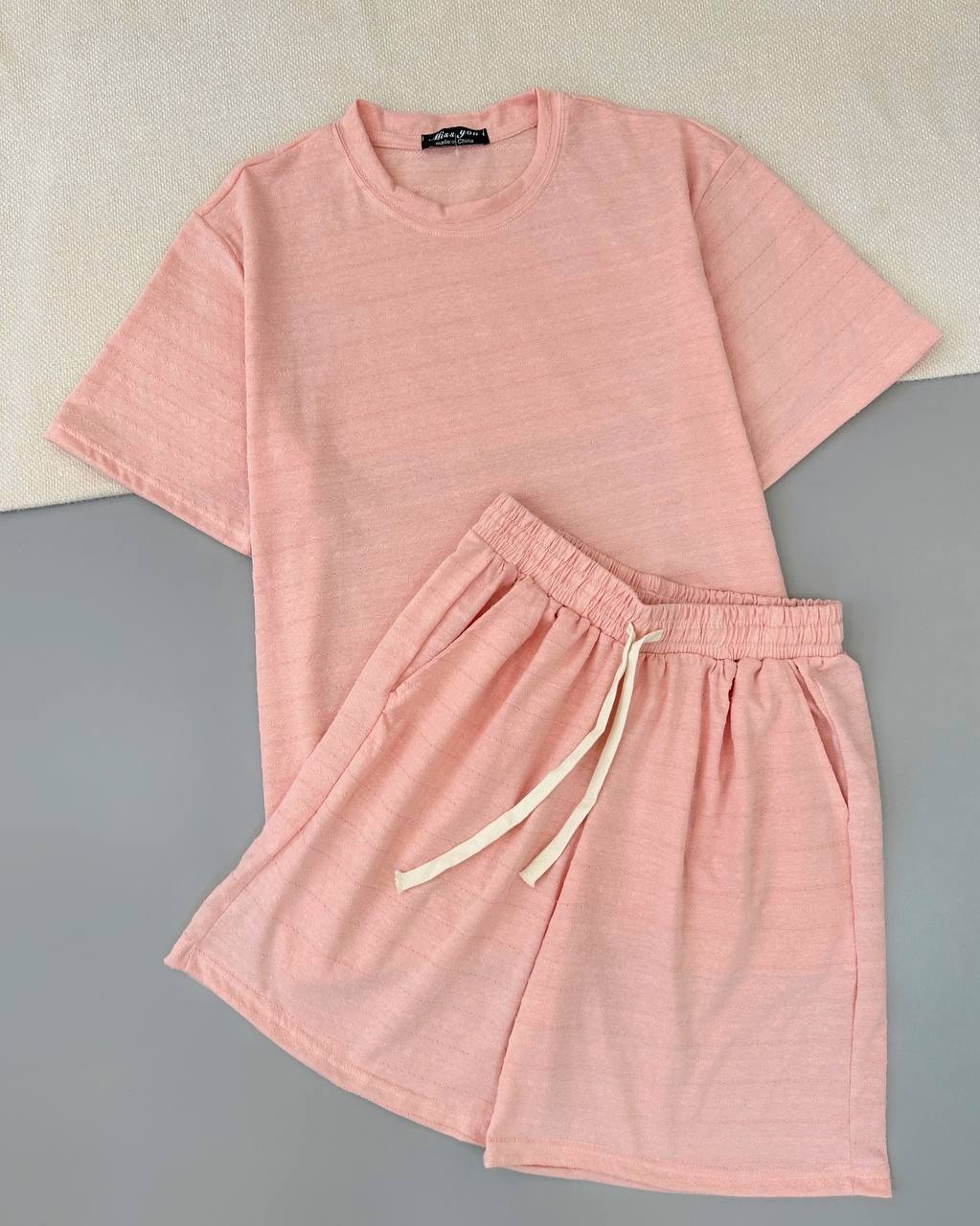 ست تیشرت و شلوارک سوزندوزی کد 4799