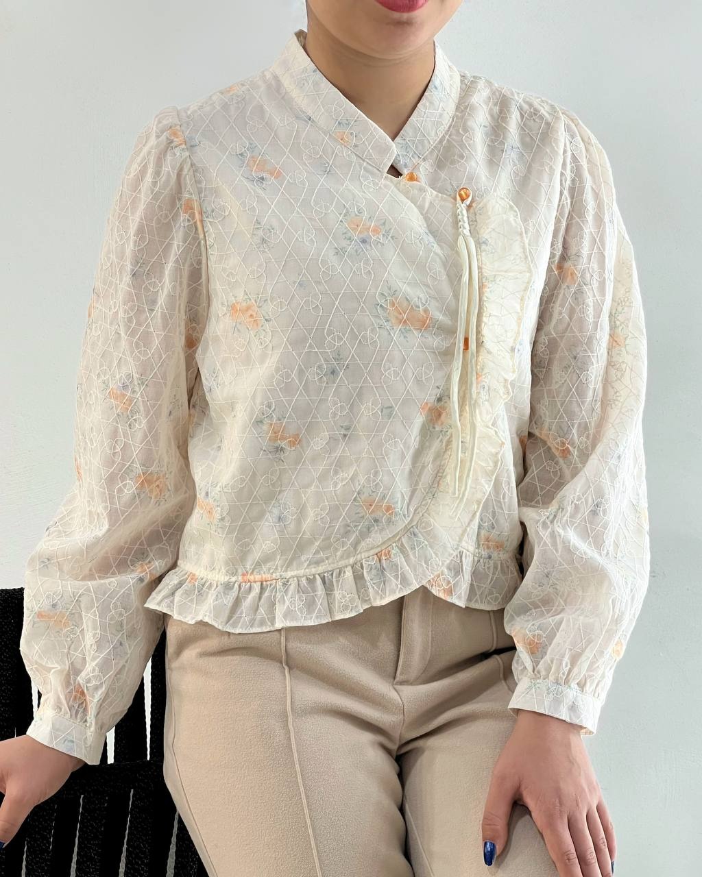 شومیز تمام کار شده کد 4800