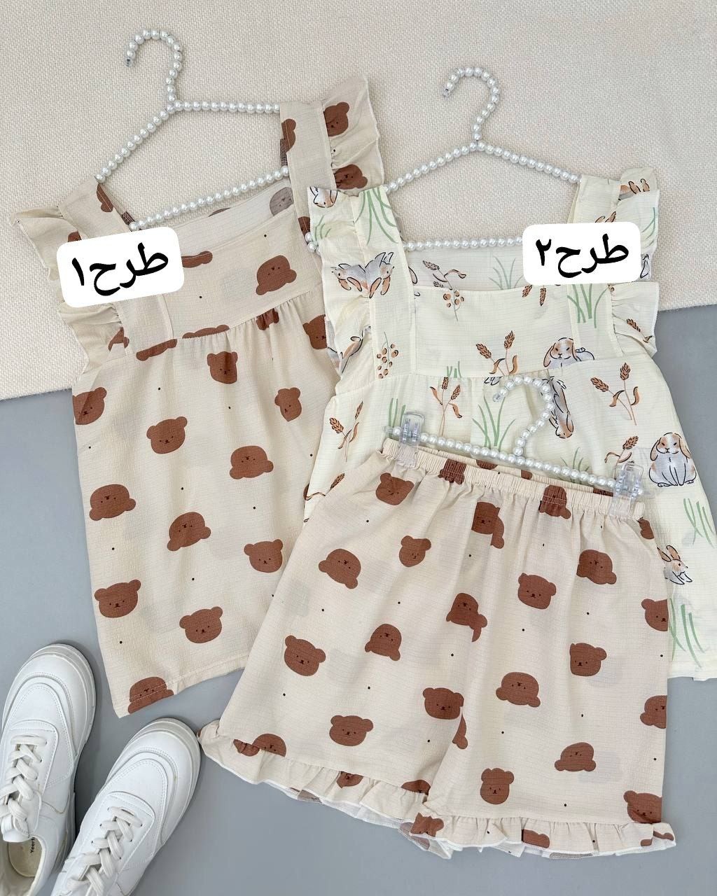 ست تاپ و شلوارک 4 طرح کد 4801