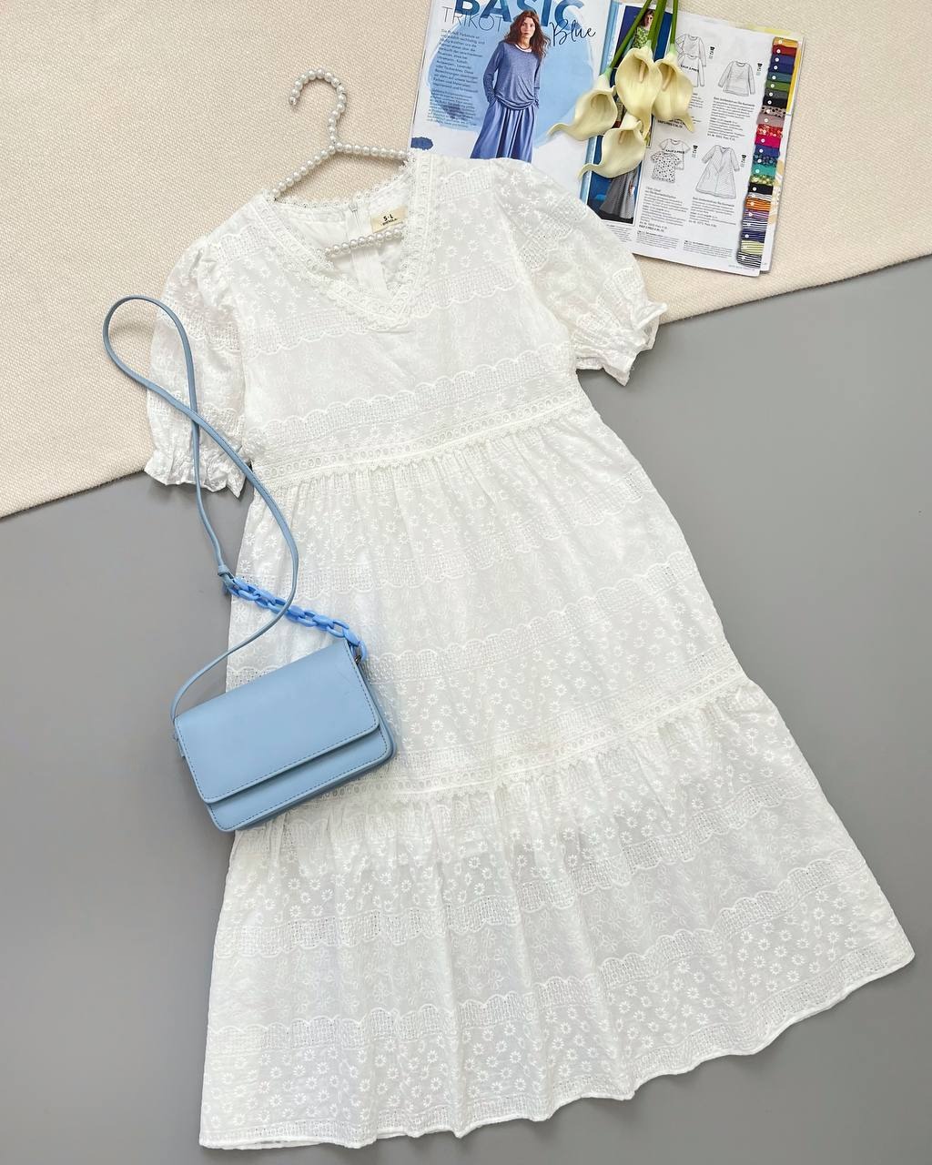 پیراهن تمام خامه دوزی کد 4802