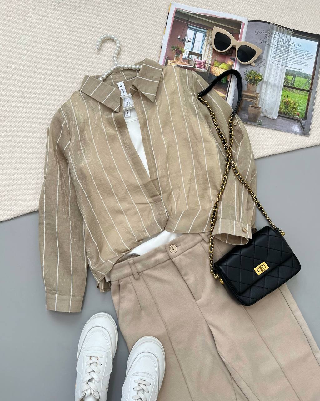 ست تاپ بهمراه شومیز کد 4803