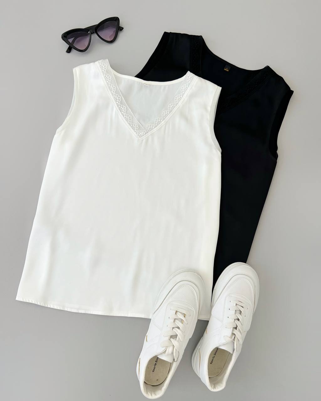 تاپ ساتن دو رنگ کد 4810