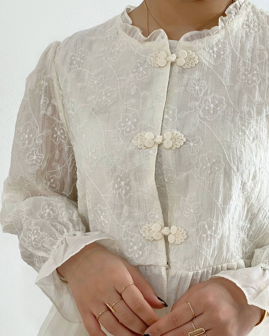 شومیز تمام کار شده کده 4812