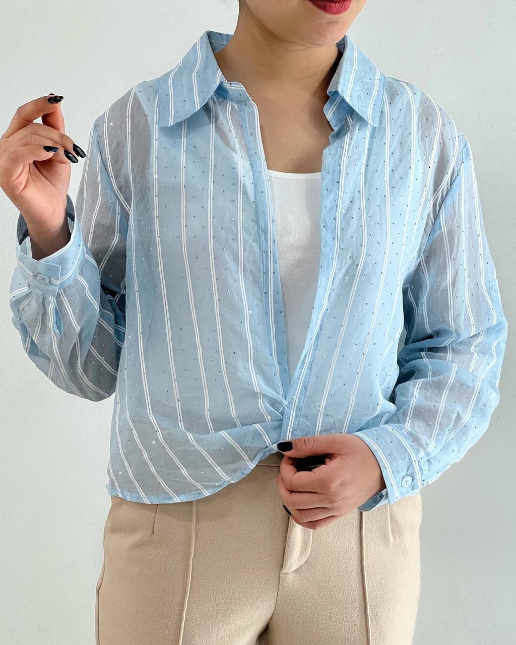 ست تاپ بهمراه شومیز کد 4817