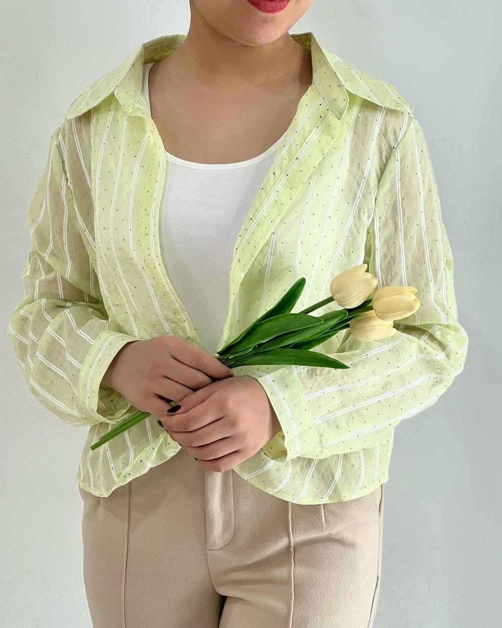 ست تاپ بهمراه شومیز کد 4817