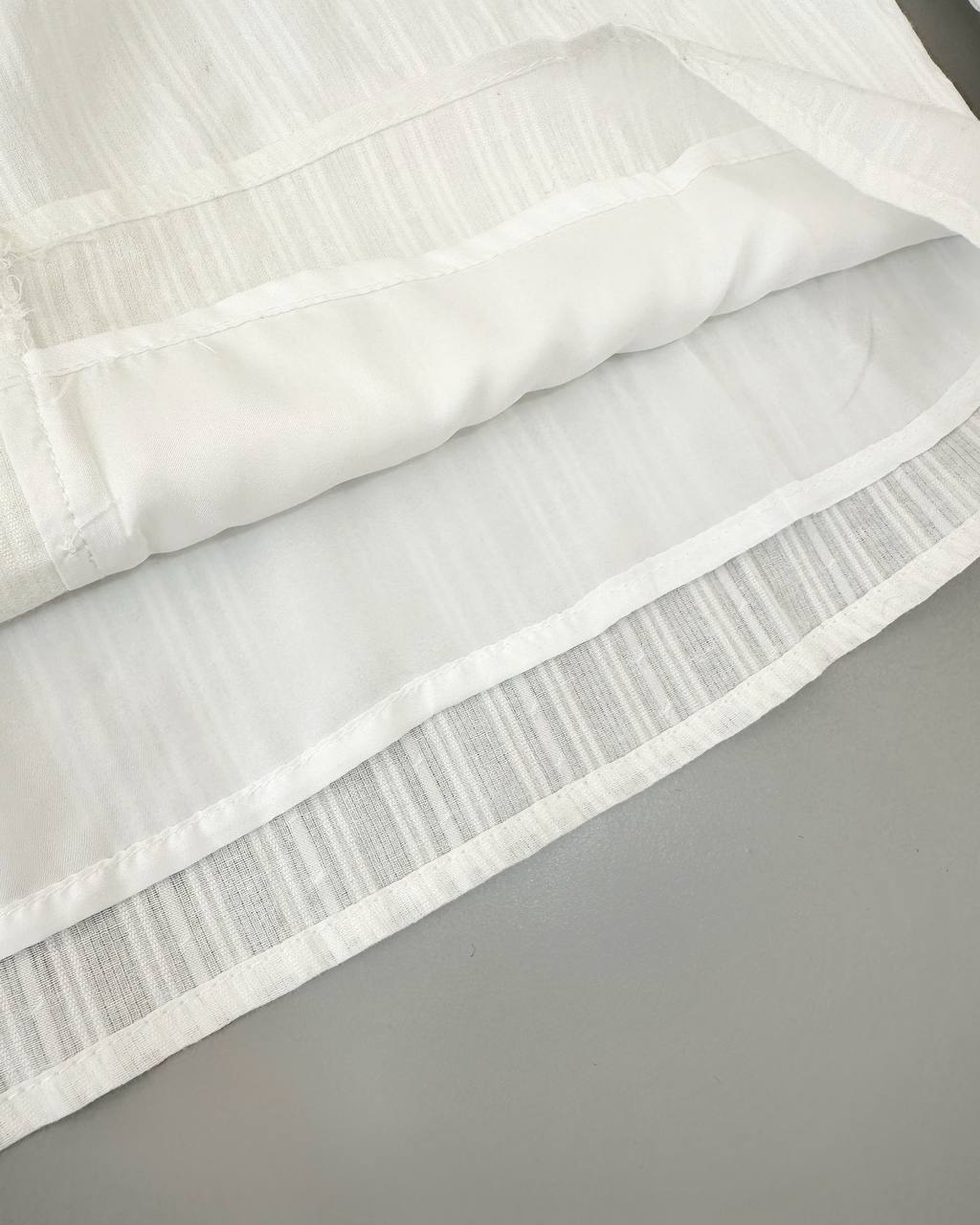 شومیز سفید جلو دکمه کد 4819