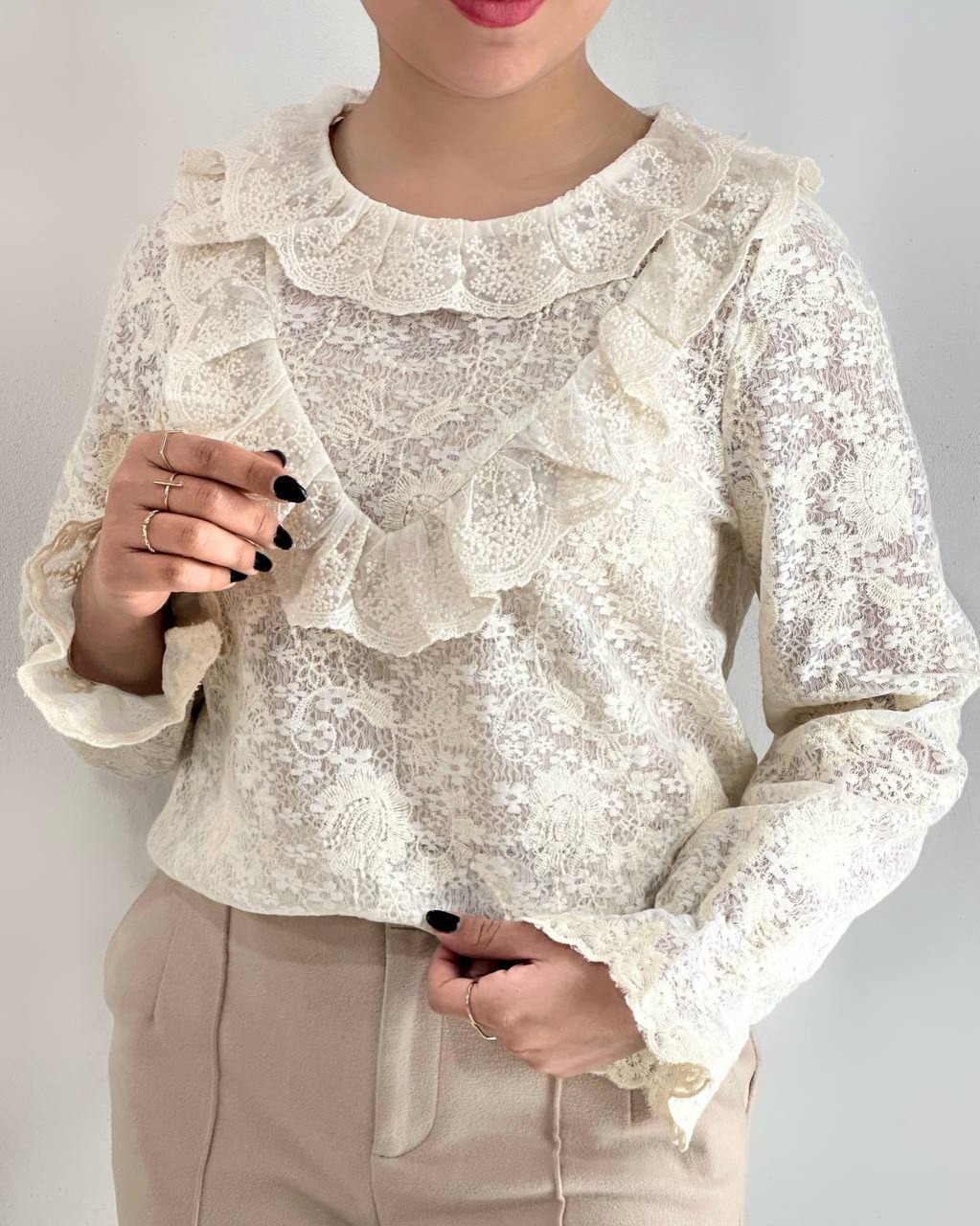 شومیز تمام کار شده کد 4821