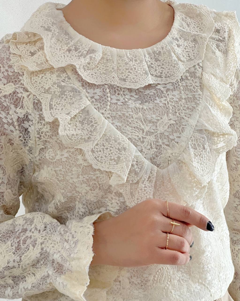 شومیز تمام کار شده کد 4821