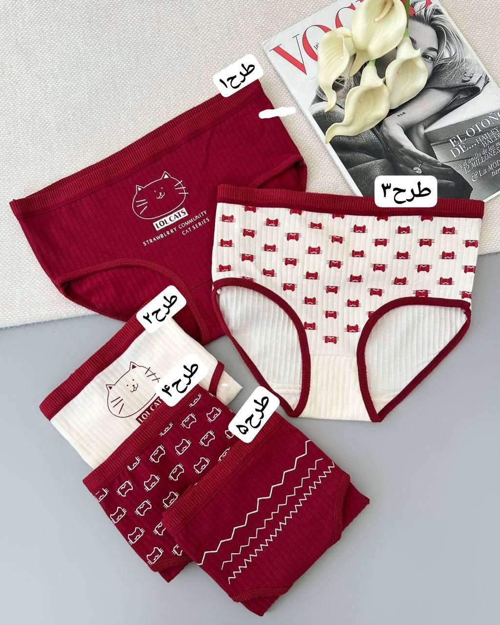 شورت عروسکی 5 طرح کد 4822