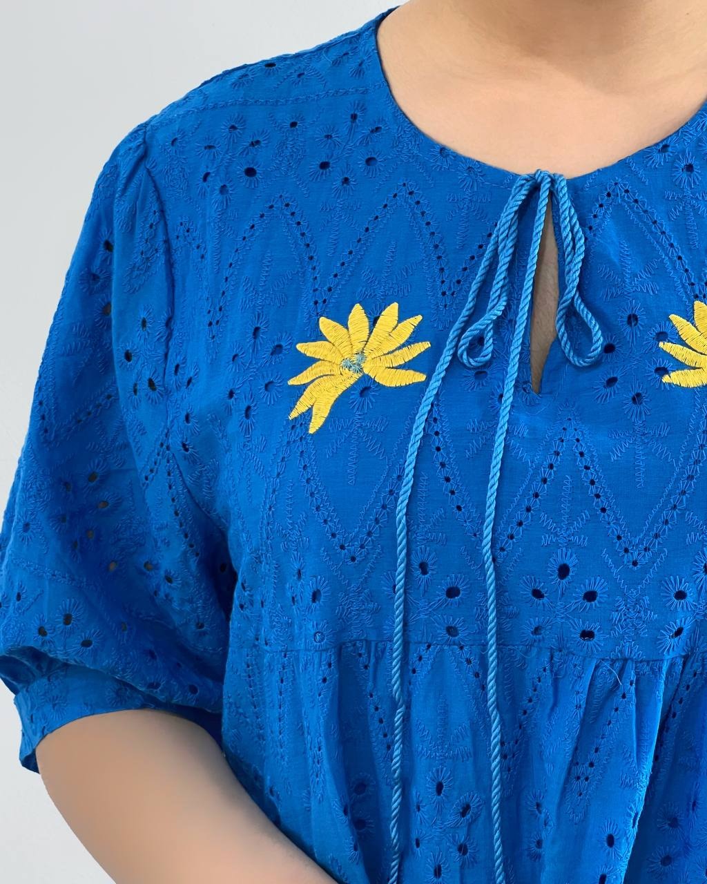 پیراهن تمام خامه دوزی گلدوزی شده کد 4829