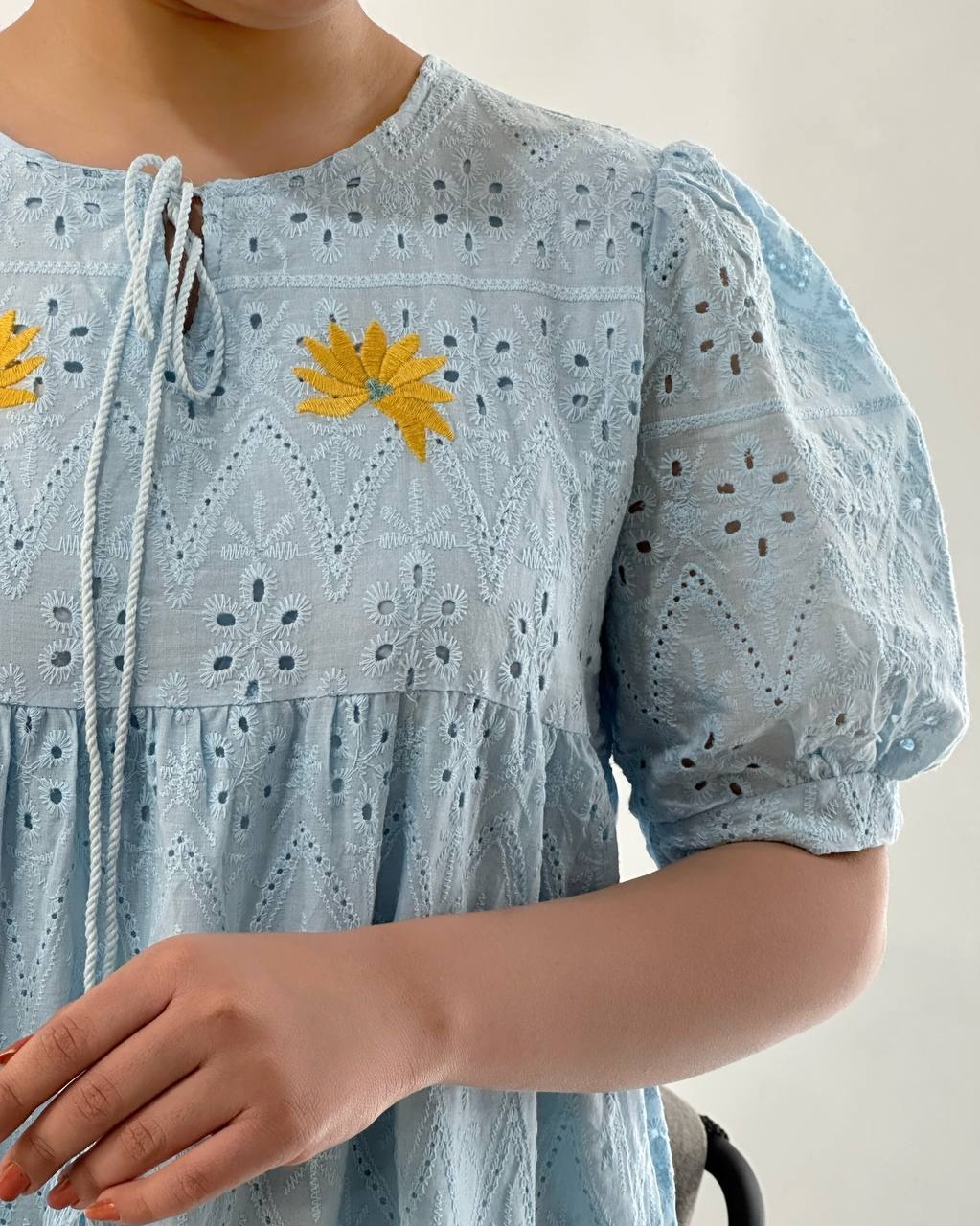 پیراهن تمام خامه دوزی گلدوزی شده کد 4829