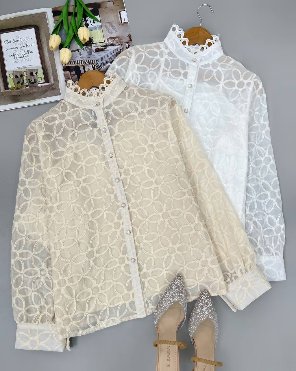 ست تاپ بهمراه شومیز کد 4831