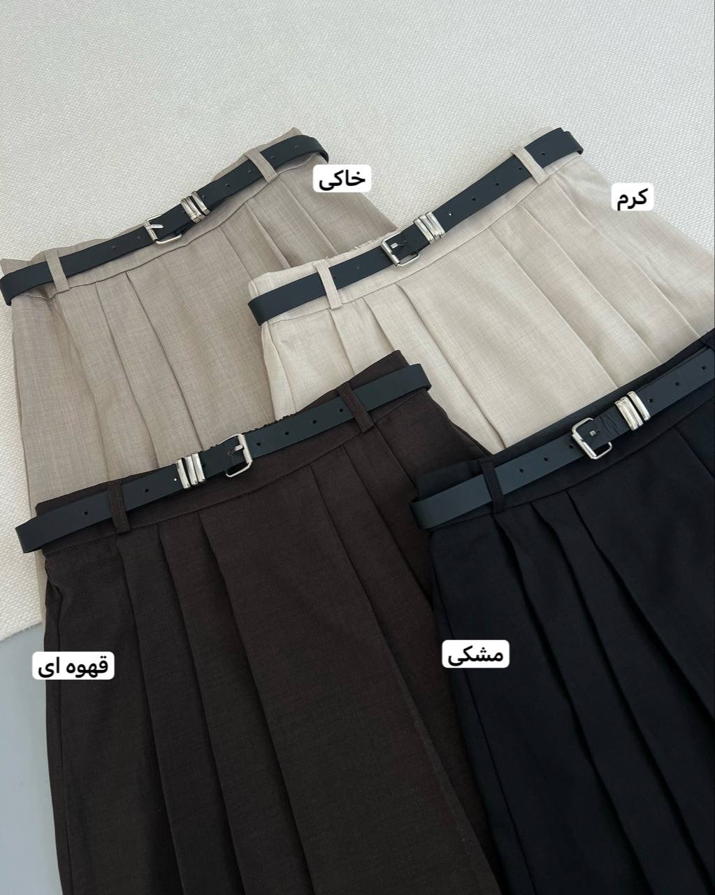 ست دامن بهمراه کمربند کد 4833