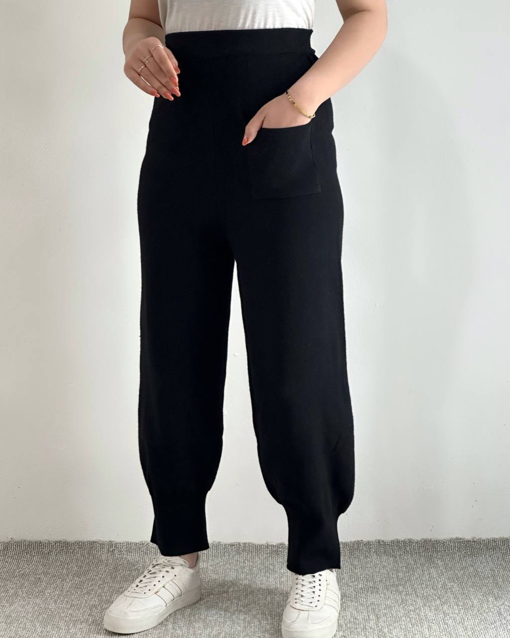 شلوار بافت گرماژ بالا کد 4839