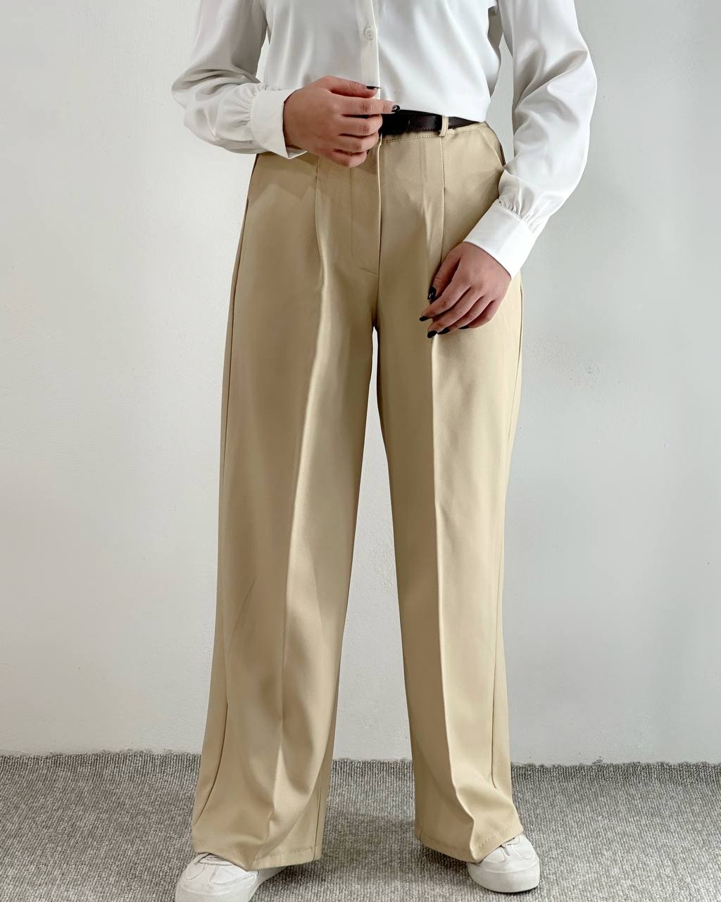 شلوار نیم بگ کرپ کجراه کد 4844