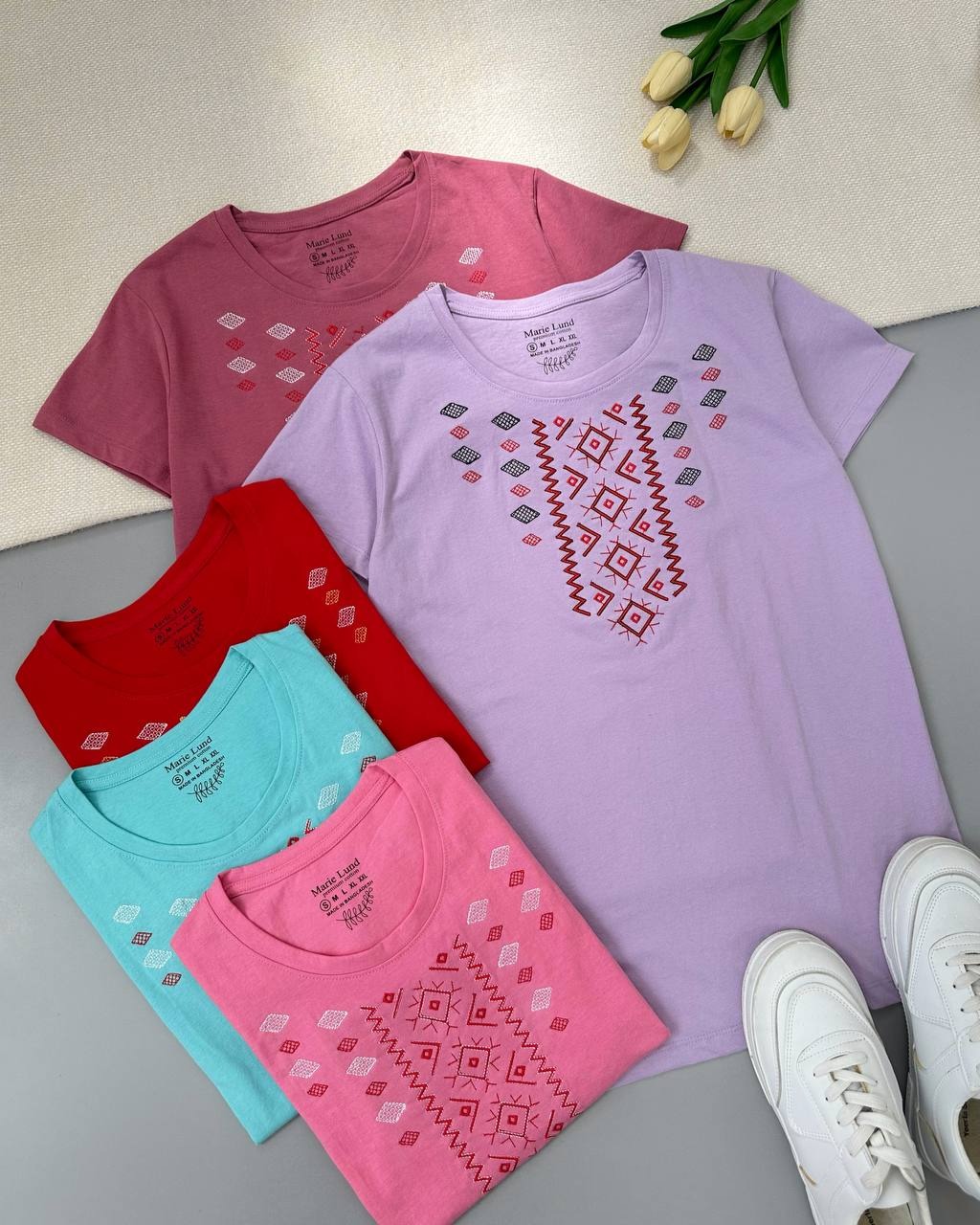 تیشرت وارداتی گلدوزی کد 4847