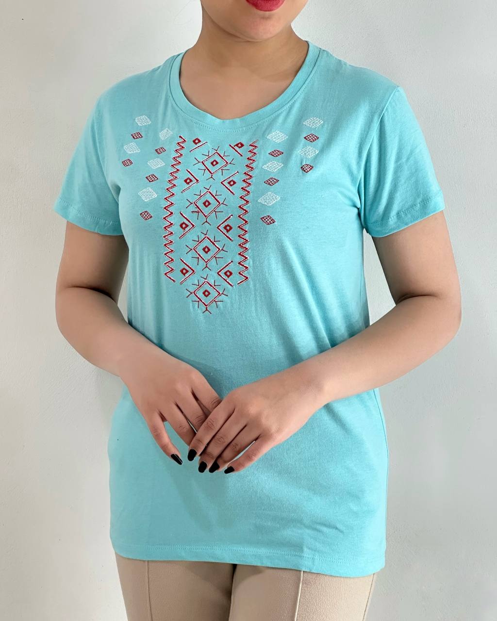 تیشرت وارداتی گلدوزی کد 4847