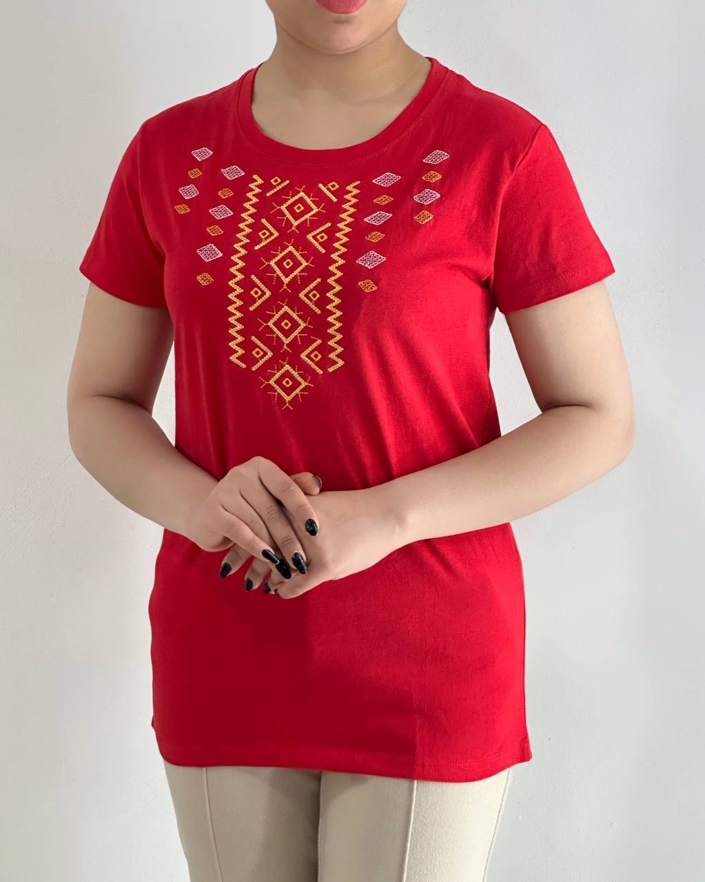 تیشرت وارداتی گلدوزی کد 4847