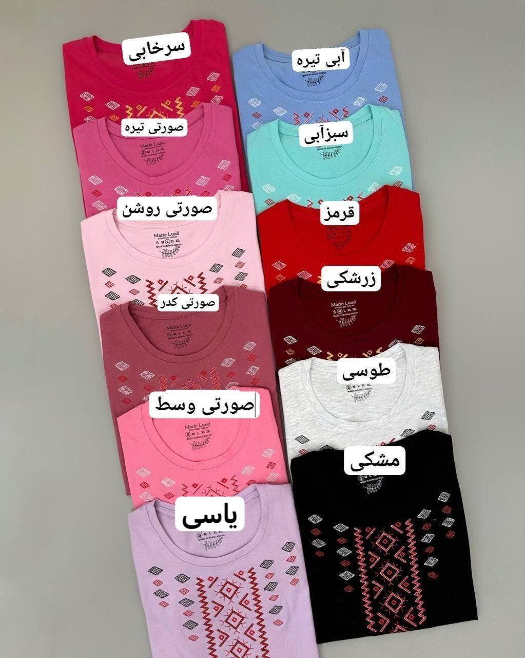 تیشرت وارداتی گلدوزی کد 4847