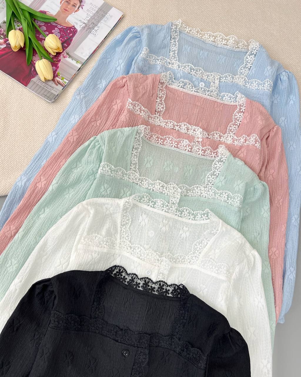 شومیز عروسکی 5 رنگ کد 4853