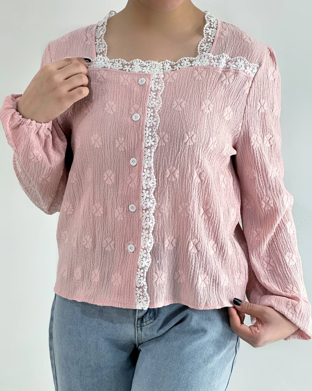 شومیز عروسکی 5 رنگ کد 4853