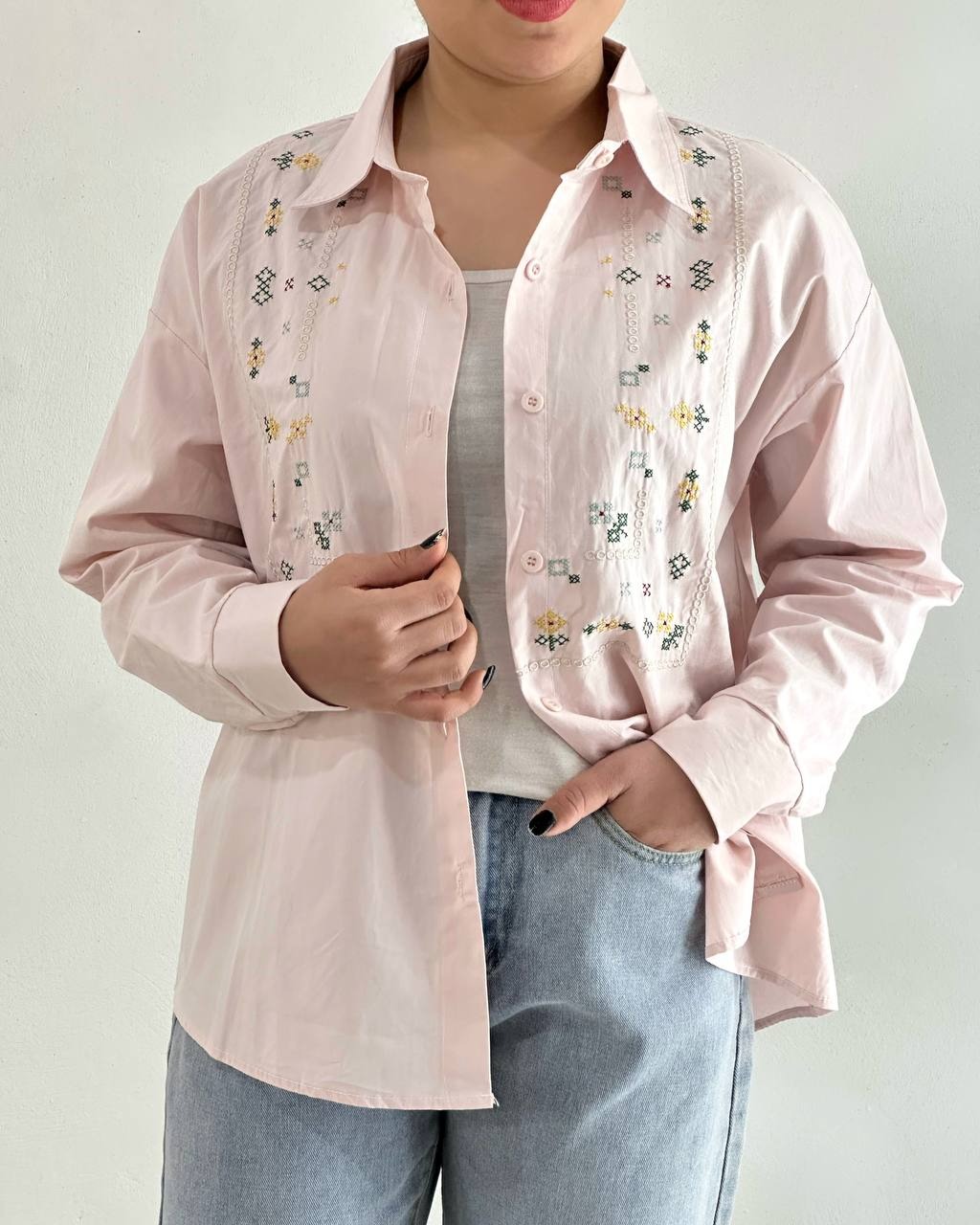 شومیز گلدوزی کد 4855