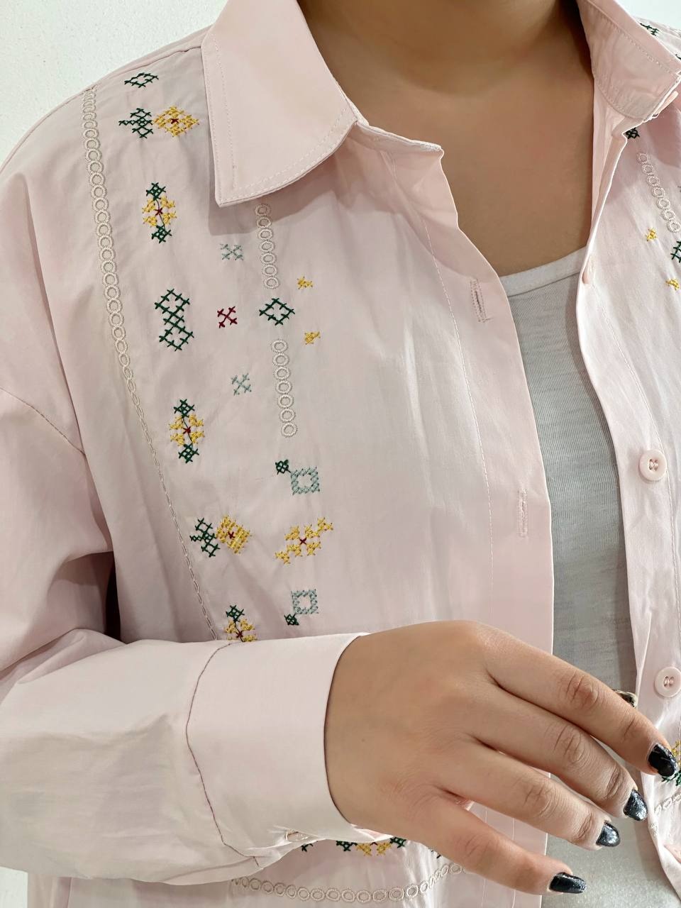 شومیز گلدوزی کد 4855