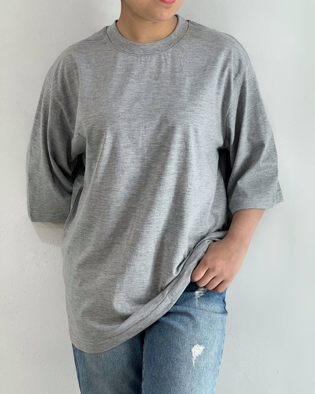 تیشرت باکسی ساده کد 4858