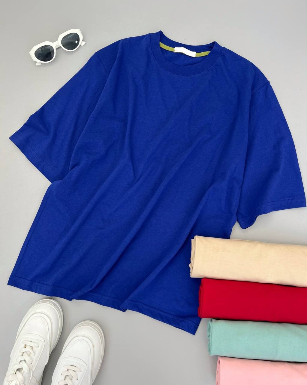 تیشرت باکسی ساده کد 4858