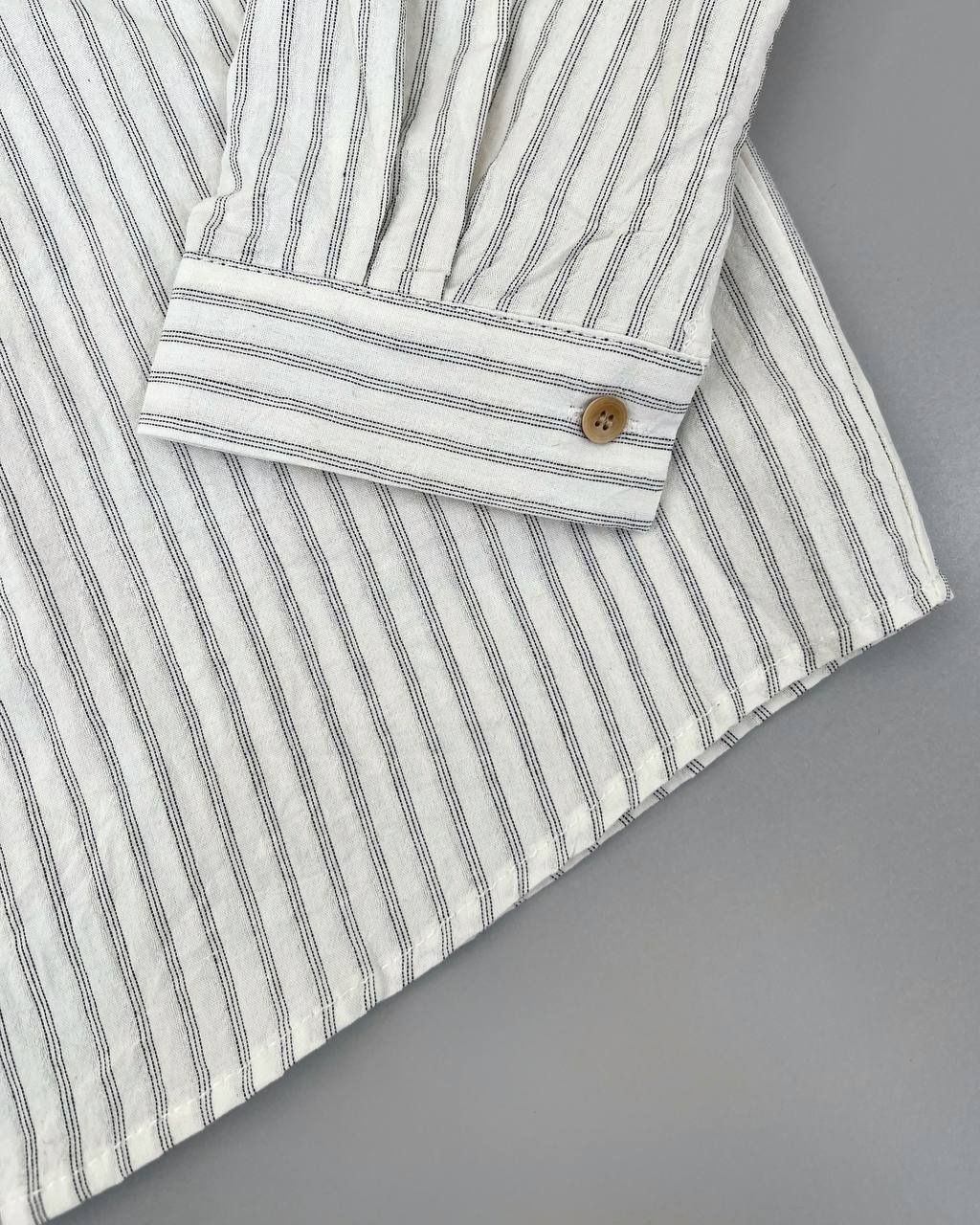 شومیز راه راه لینن وارداتی کد 4863