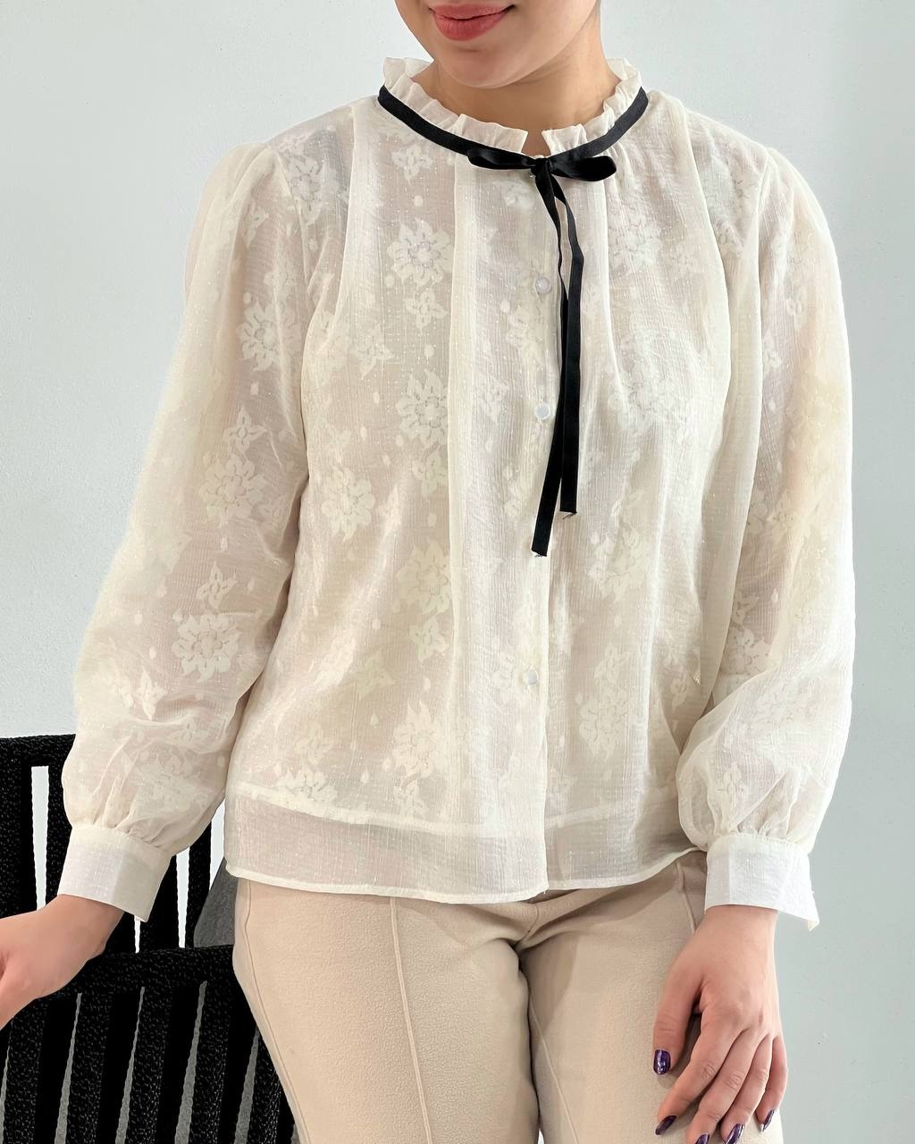 شومیز عروسکی دورنگ کد 4867