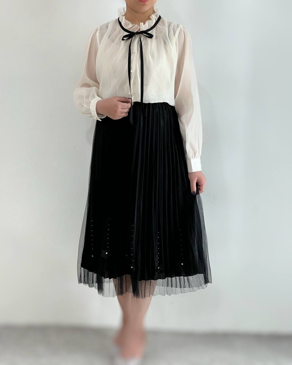 شومیز عروسکی دورنگ کد 4867