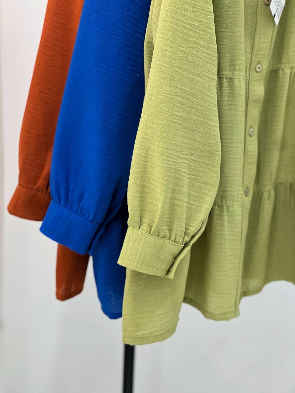 شومیز مانتویی سه چین مزونی کد 4868