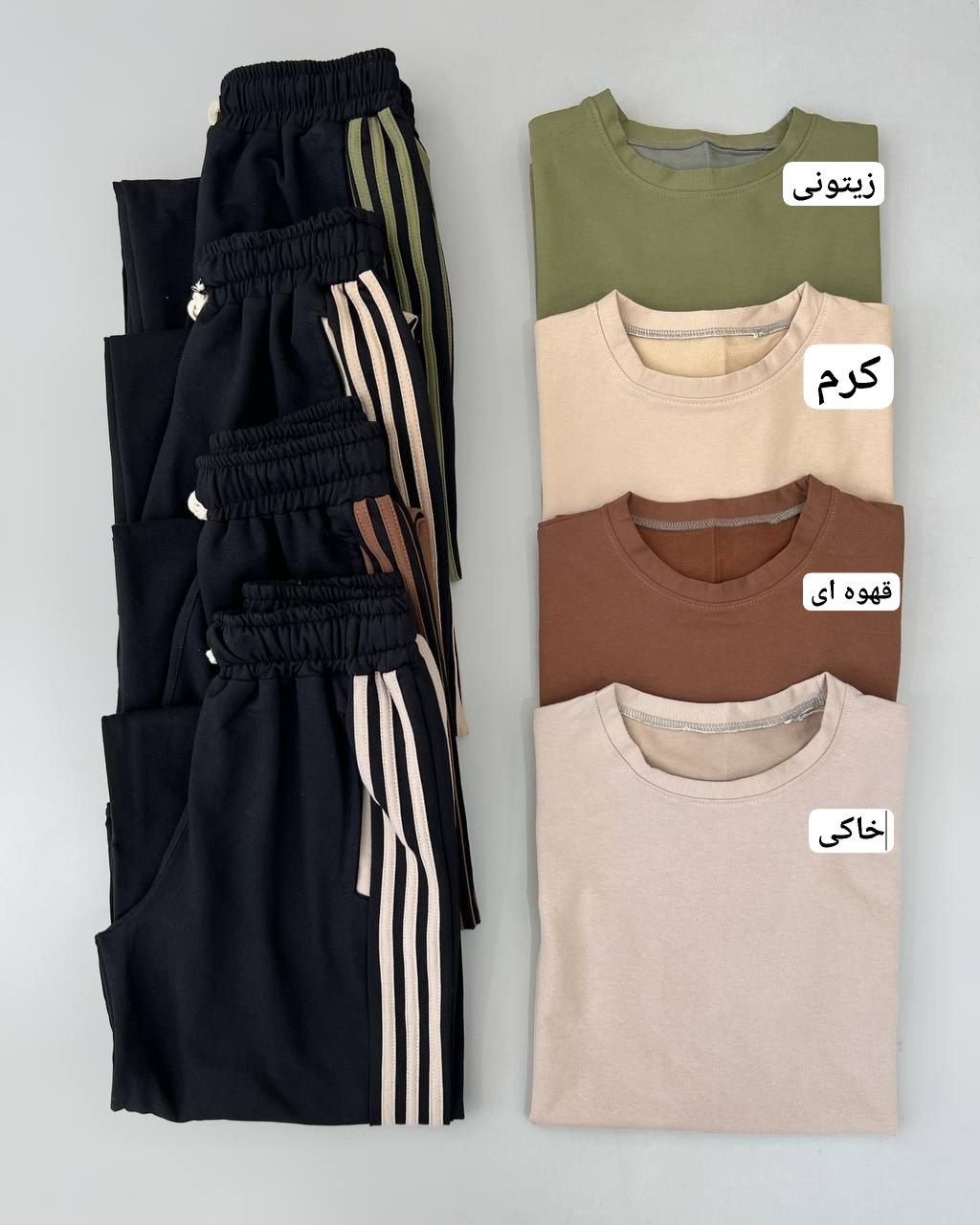 ست تیشرت لانگ و شلوار کد 4871