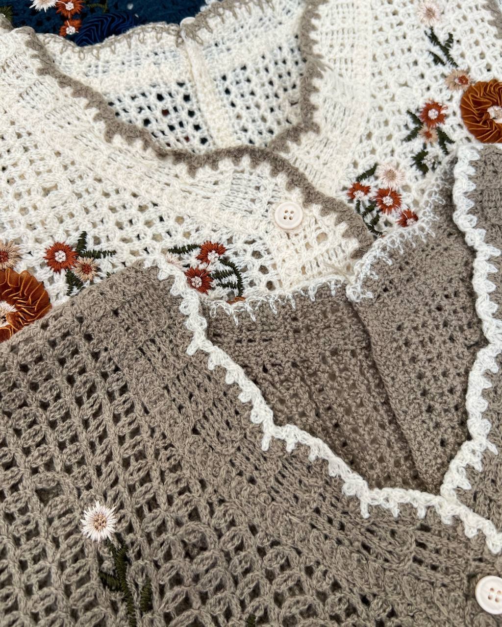 جلیقه قلاب بافی چهار رنگ کد 4877