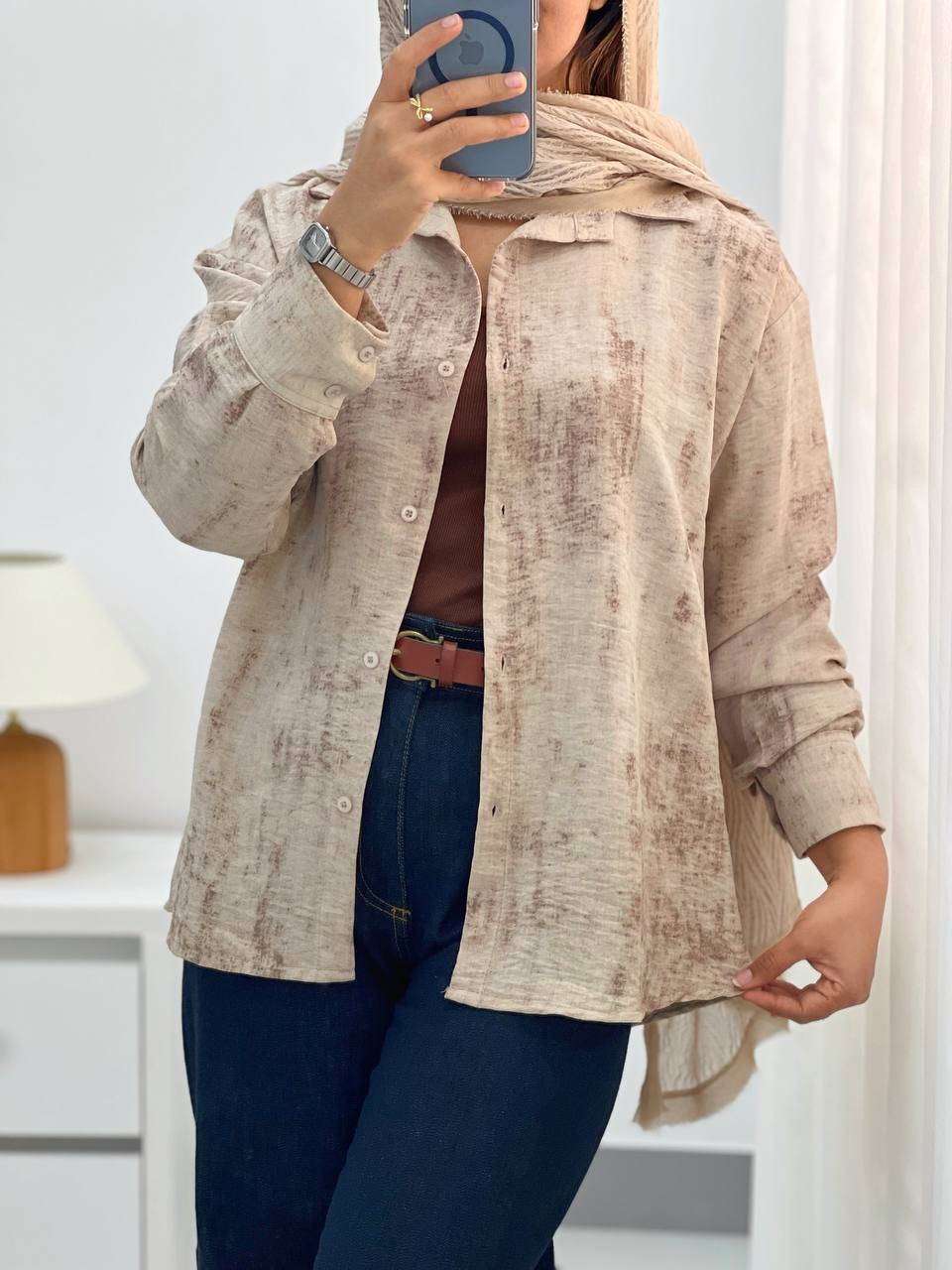 شومیز آبرنگی کد 4878